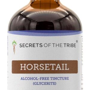 Tintura de Cavalinha Sem Álcool Secrets of the Tribe - Saúde Diária da Pele, Cabelo e Unhas em 118ml