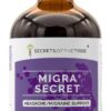 Tinture de Ervas Sem Álcool Secrets of the Tribe - Suporte Natural para Dor de Cabeça e Enxaqueca 120ml