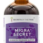 Tinture de Ervas Sem Álcool Secrets of the Tribe - Suporte Natural para Dor de Cabeça e Enxaqueca 120ml