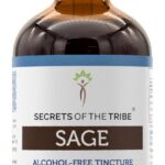 Extrato Líquido de Sálvia Sem Álcool Secrets of the Tribe - 120ml com Alta Potência e Pureza Natural