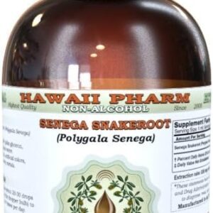 Hawaii Pharm Extrato Líquido de Raiz de Senega Sem Álcool 60ml - Suplemento Natural de Alta Potência