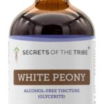 Extrato Líquido de Peônia Branca Sem Álcool Secrets of the Tribe - Suplemento Natural para Equilíbrio Emocional e Saúde Geral
