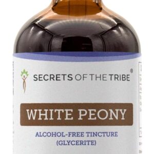 Extrato Líquido de Peônia Branca Sem Álcool Secrets of the Tribe - Suplemento Natural para Equilíbrio Emocional e Saúde Geral
