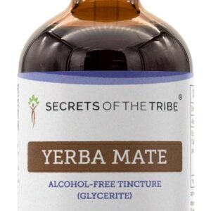 Tintura de Yerba Mate Orgânica Secrets of the Tribe - Extração Sem Álcool para Vitalidade e Concentração