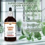 Tintura de Raiz Seco de Cang Zhu (Atractylis Lancea) - Extrato Natural e Vegano de 60ml para Conforto Digestivo - 6