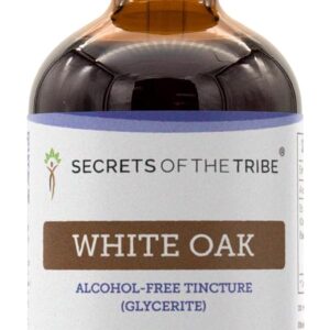 Tintureira Secrets of the Tribe - Extrato de Casca de Carvalho Branco Sem Álcool 120ml - Purificação e Naturalidade