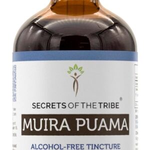 Extrato Líquido de Muira Puama Sem Álcool Secrets of the Tribe - Suporte Natural à Vitalidade e Energia