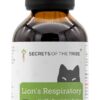 Lion's Respiratory Secrets of the Tribe - Suporte Natural para o Sistema Respiratório de Gatos