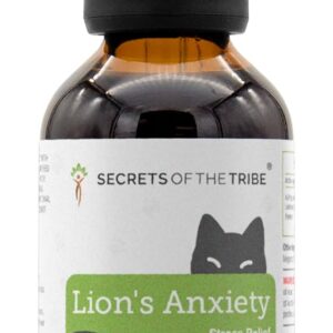 Lion's Anxiety - Suplemento Natural para Alívio do Estresse em Gatos com Ervas Calmantes