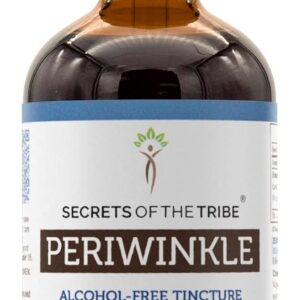 Extrato Líquido de Pervinca Sem Álcool Secrets of the Tribe - Suplemento Natural de Erva Dried Vinca Major