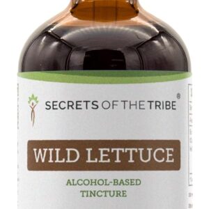 Tinture de Alface Selvagem Secrets of the Tribe - Extração de Ervas para Relaxamento e Saúde Digestiva 120ml