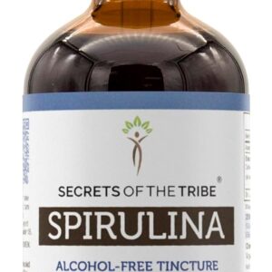 Extrato Líquido de Spirulina Sem Álcool Secrets of the Tribe - Suplemento Natural Rico em Nutrientes