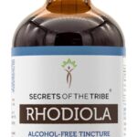 Tintura de Rhodiola Alcohol-Free Secrets of the Tribe 655 mg - Suporte Energético Natural - 6