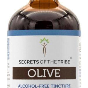 Extrato Líquido de Folhas Secas de Oliveira Sem Álcool Secrets of the Tribe - 120ml de Qualidade Premium