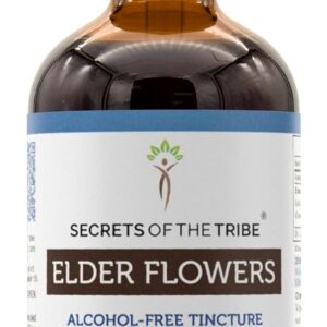 Extrato Líquido de Flores de Sabugueiro Sem Álcool Secrets of the Tribe - Suporte Natural para Saúde e Bem-Estar