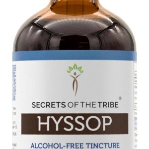 Extrato Líquido de Hyssop Sem Álcool Secrets of the Tribe - Qualidade Pristine e Natural (118ml)