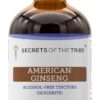 Tintura de Ginseng Americano Sem Álcool Secrets of the Tribe - Fortalecimento Natural e Bem-Estar