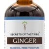 Extrato de Gengibre Sem Álcool Secrets of the Tribe - 4 OZ de Raiz Secas para Bem-Estar Natural
