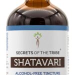 Extrato Líquido de Shatavari Sem Álcool Secrets of the Tribe - Potente Suporte Natural à Saúde Feminina