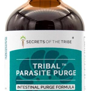 Extrato Herbal Sem Álcool Secrets of the Tribe - Fórmula Purificadora Intestinal com Cranberry e Alho 120ml
