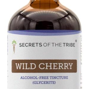 Extrato Líquido de Cereja Selvagem Sem Álcool Secrets of the Tribe - 120ml para Saúde Natural