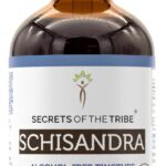 Extrato de Schisandra Orgânica Secrets of the Tribe - Alta Potência e Sem Álcool 4 oz