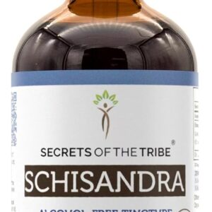 Extrato de Schisandra Orgânica Secrets of the Tribe - Alta Potência e Sem Álcool 4 oz