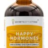 Secrets of the Tribe - Happy Hormones 120ml - Extrato Herbal Sem Álcool para Equilíbrio Hormonal