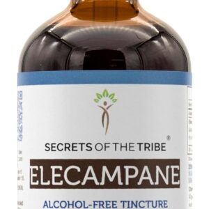Extrato Líquido de Elecampane Sem Álcool Secrets of the Tribe - Suporte Natural à Saúde Respiratória