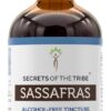Tintura de Sassafrás Sem Álcool Secrets of the Tribe - Extrato Natural de Casca de Raiz 4 oz