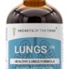 Extrato Glicerinado Sem Álcool Secrets of the Tribe - Fórmula para Saúde Pulmonar com Ervas Naturais