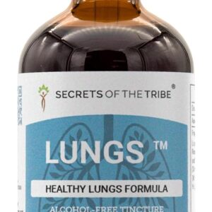 Extrato Glicerinado Sem Álcool Secrets of the Tribe - Fórmula para Saúde Pulmonar com Ervas Naturais