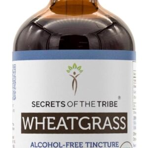 Extrato Líquido de Grama de Trigo Sem Álcool Secrets of the Tribe - 4 FL OZ de Pureza Orgânica