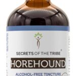 Tinture de Horehound Orgânica Secrets of the Tribe - Extrato Natural e Sem Álcool com Alta Potência 4 oz