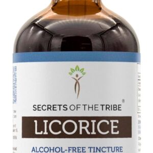 Extrato Líquido de Alcaçuz Sem Álcool Secrets of the Tribe - Suporte Natural ao Bem-Estar Digestivo e Respiratório