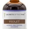 Extrato de Folha Seca de Violeta Sem Álcool Secrets of the Tribe - 120ml com Nutrientes Naturais
