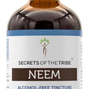 Tinture de Neem Sem Álcool Secrets of the Tribe - Extrato Natural de Folhas Secas de Neem 120ml