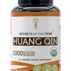 Huang Qin Secrets of the Tribe 1000mg - Suplemento Natural para Saúde Imunológica e Antioxidante