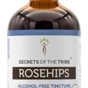 Extrato de Rosa Mosqueta Orgânico Secrets of the Tribe 4 oz - Alta Potência e Sem Álcool