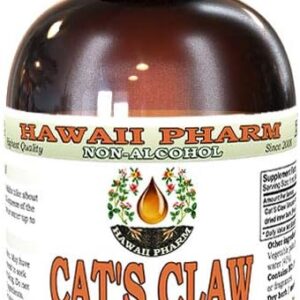 Extrato Líquido de Uncaria Tomentosa Hawaii Pharm - Cat's Claw 60ml sem Álcool, Suporte Natural à Imunidade