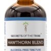 Tintureira Sem Álcool Secrets of the Tribe - Extrato de Hawthorn 4 oz - Suporte à Saúde Cardiovascular e Natural