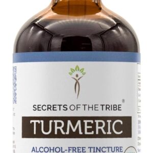 Tinture de Cúrcuma Orgânica USDA 120ml - Extrato Sem Álcool para Saúde e Bem-Estar