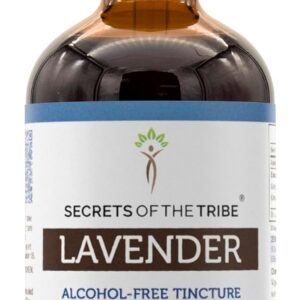 Extrato Líquido de Lavanda Sem Álcool Secrets of the Tribe - 120ml de Qualidade Superior
