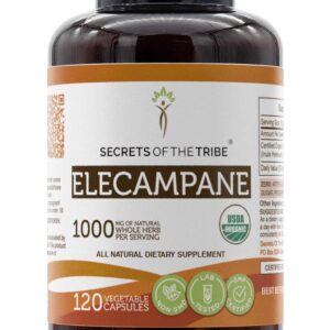 Elecampane Secrets of the Tribe 1000mg - Suplemento Natural para Saúde Respiratória e Digestiva