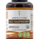 Capsulas de Framboesa Vermelha Orgânica Secrets of the Tribe - Suplemento Herbal Natural e Vegetariano