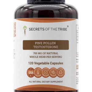 Pólen de Pinho Secrets of the Tribe - Aumento de Testosterona Natural com 120 Cápsulas Vegetais