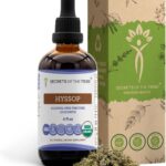 Extrato de Hyssop Orgânico USDA - Alta Potência e Sem Álcool | 100% Erva Seca Certificada - 7