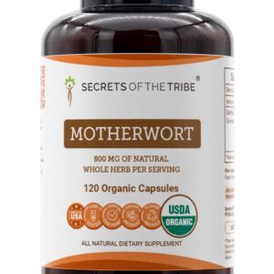 Cápsulas de Mãe-de-Leite 800mg Secrets of the Tribe - Suporte Cardiovascular Natural e Orgânico