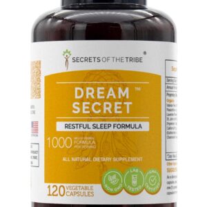 Secrets of the Tribe Dream Secret 120 Cápsulas - Fórmula Natural para Sono Tranquilo e Relaxante