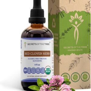 Extrato Líquido de Trevo Vermelho Secrets of the Tribe - 100% Orgânico e Sem Álcool - 120ml